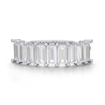 Sterling Silver Baguette CZ Eternity Ring