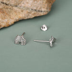 Sterling Silver Mismatched Ribcage and Pelvis Stud Earrings