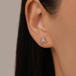 Sterling Silver Mismatched Ribcage and Pelvis Stud Earrings