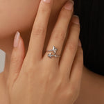 Sterling Silver Manta Ray and Whale Shark Adjustable Ring
