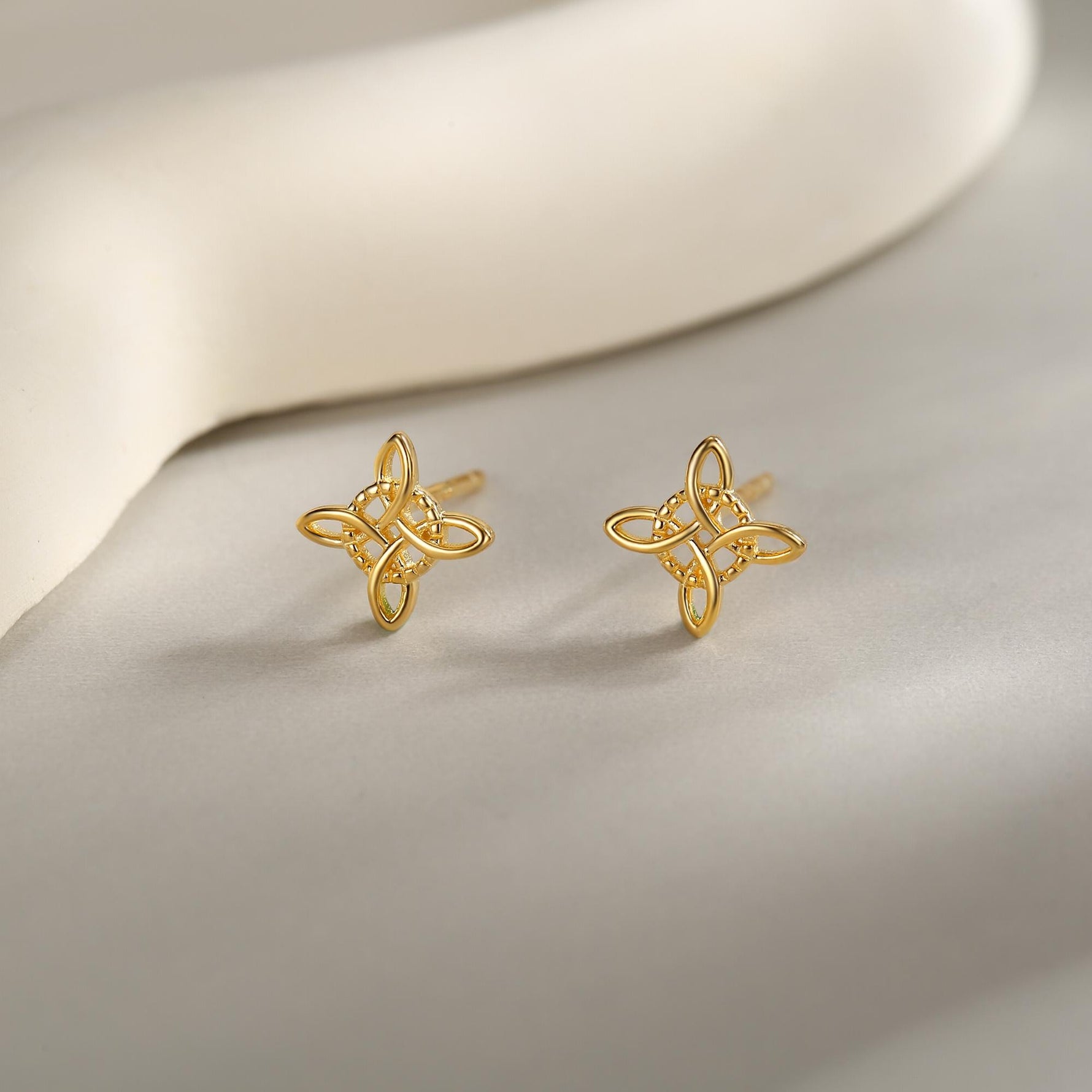 Sterling Silver Celtic Knot Stud Earrings