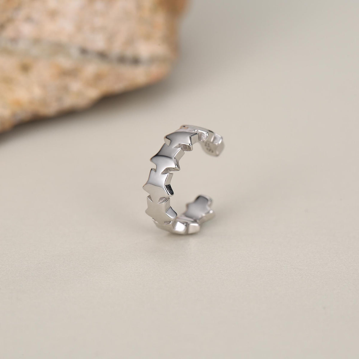 Sterling Silver Starband Ear Cuff