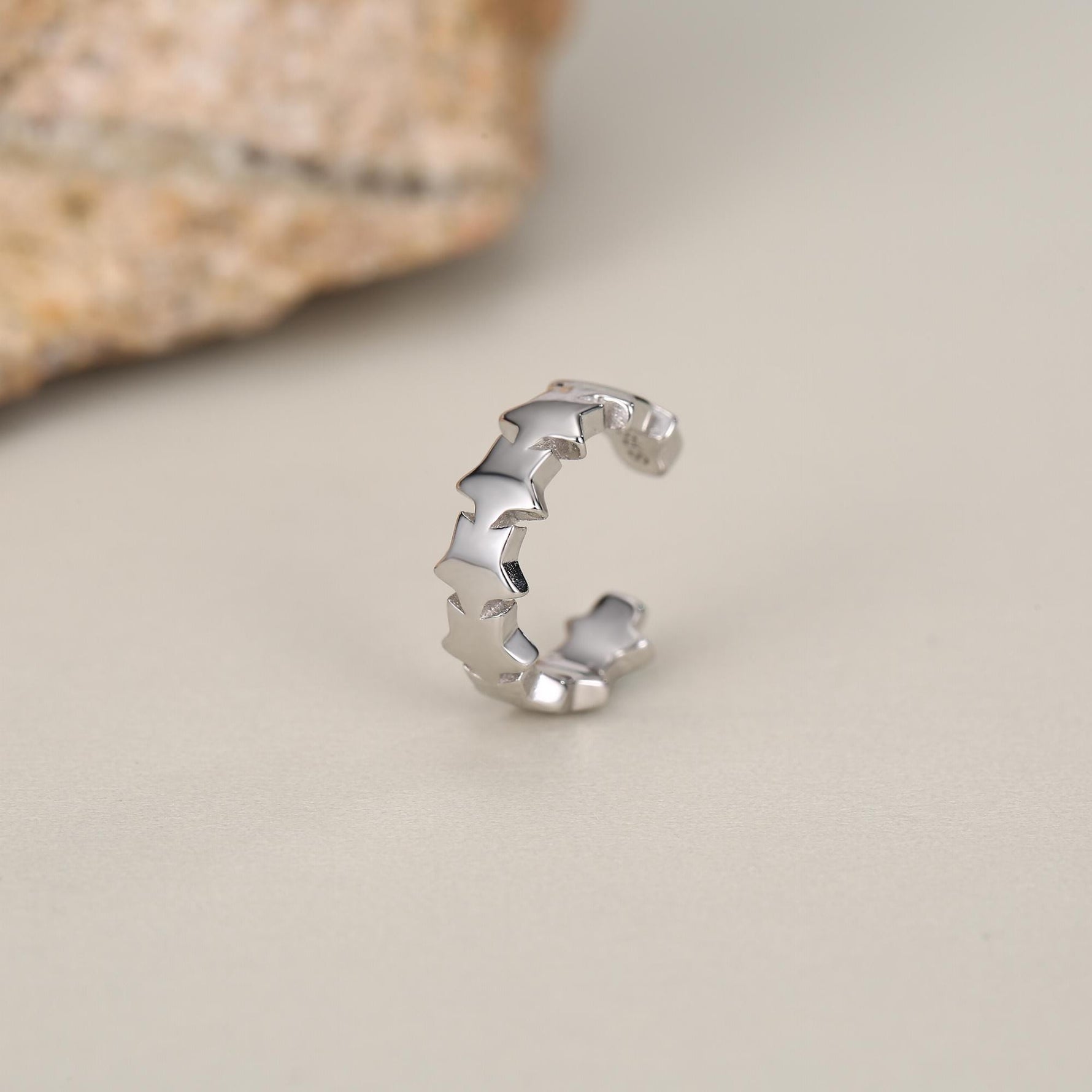 Sterling Silver Starband Ear Cuff