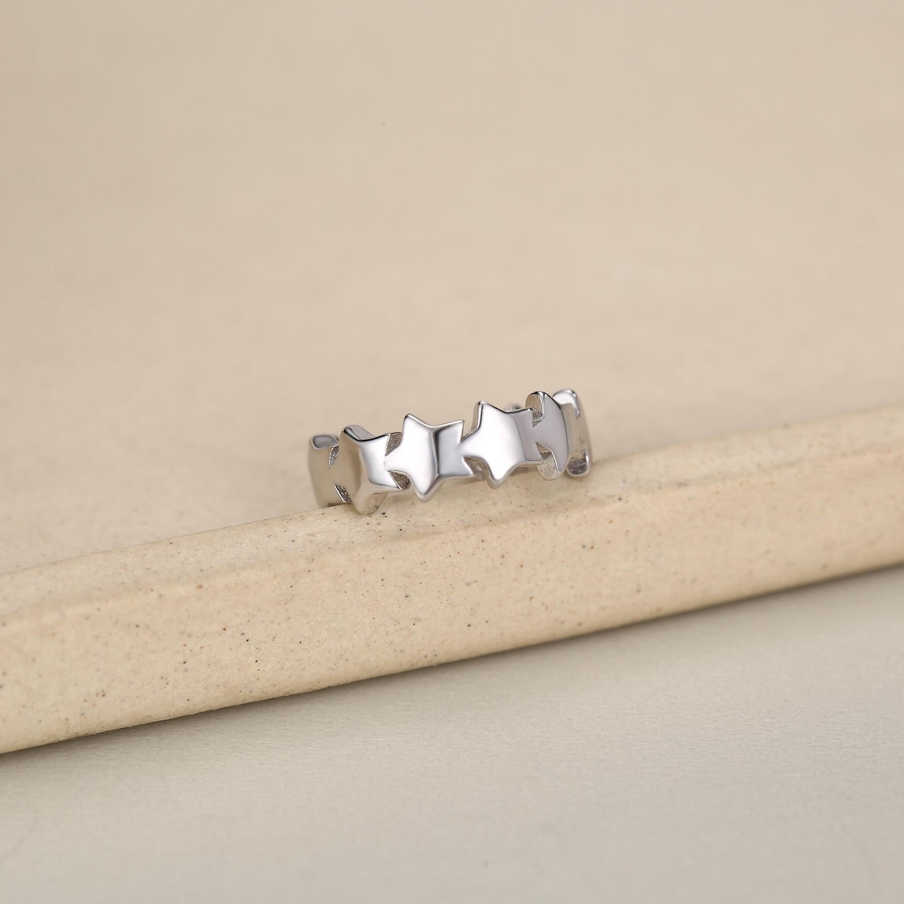 Sterling Silver Starband Ear Cuff