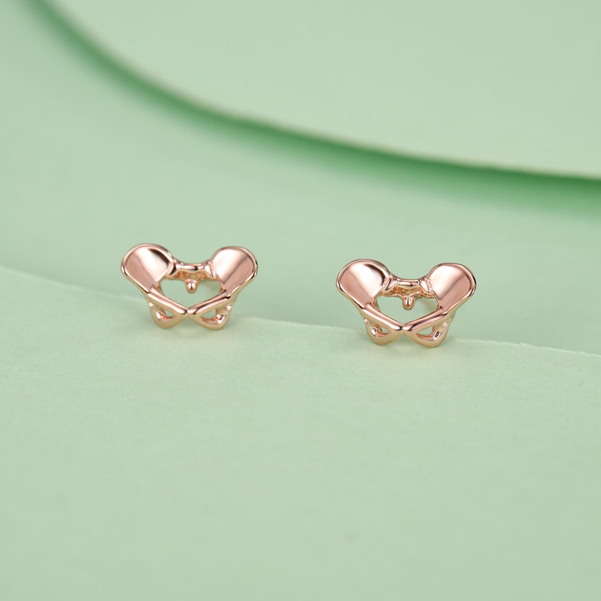 Sterling Silver Pelvis Stud Earrings
