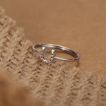 Lucky Horseshoe Motif Ring