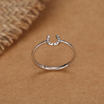 Lucky Horseshoe Motif Ring