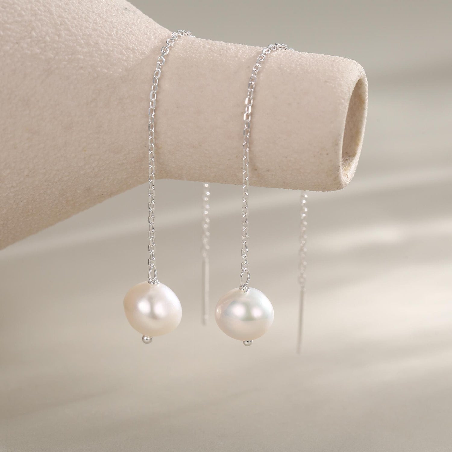 Baroque Freshwater Pearl Threader Earrings