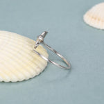 Sterling Silver Manta Ray Open Ring