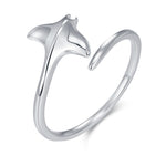 Sterling Silver Manta Ray Open Ring