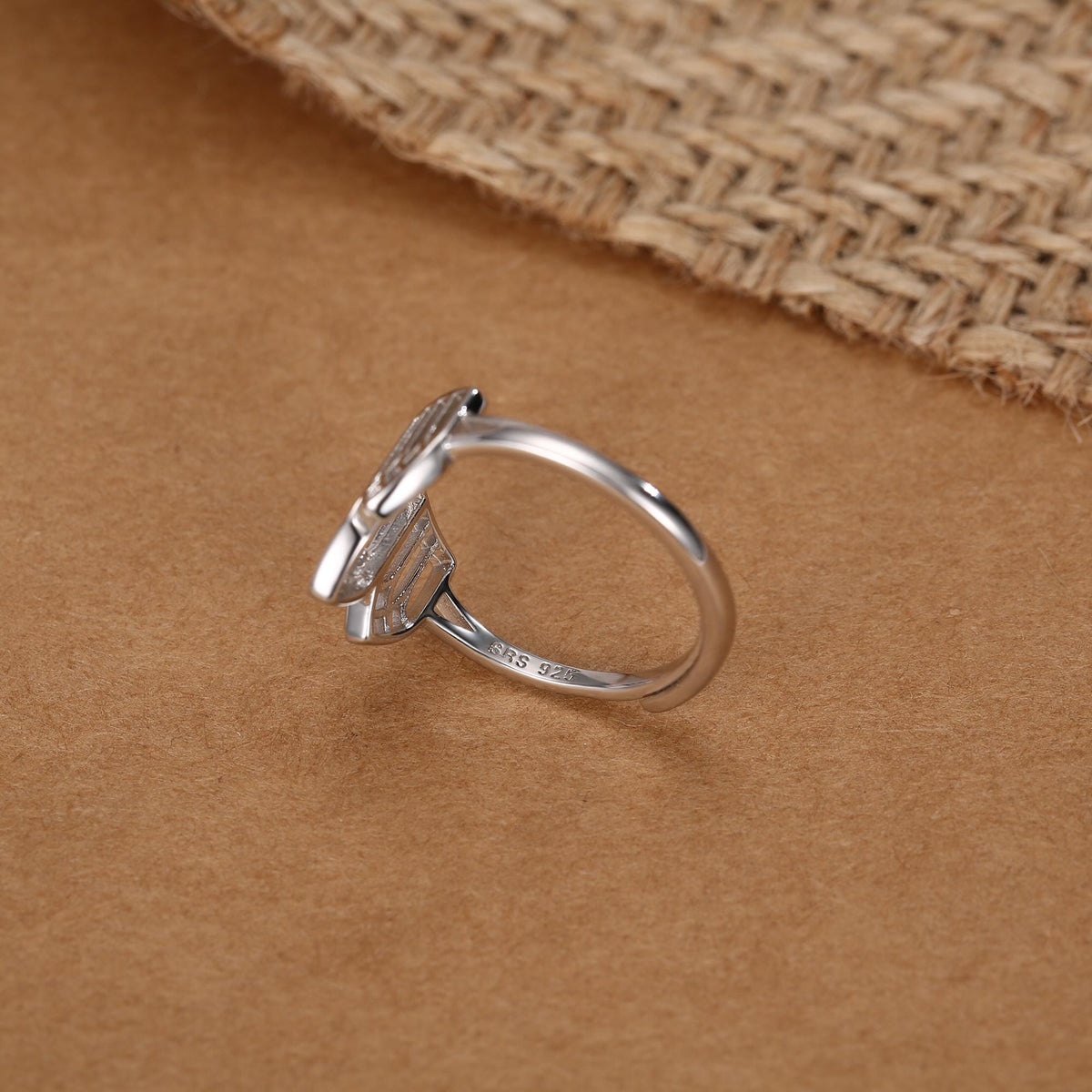 Sterling Silver Gothic Cathedral Window Open Ring