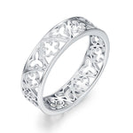 Sterling Silver Gothic Trefoil Cut Out Ring