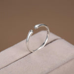 Sterling Silver Cat Paws Open Ring