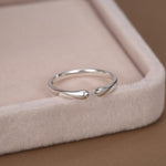 Sterling Silver Cat Paws Open Ring