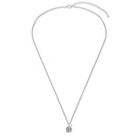Sterling Silver Yarn Ball and Knitting Needles Necklace