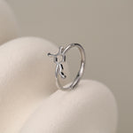 Sterling Silver Dopamine Molecule Adjustable Ring