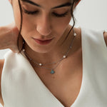 Enamel Ivy Leaf Pendant Necklace