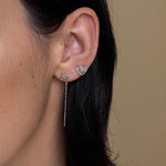 Celtic Trinity Knot Threader Earrings