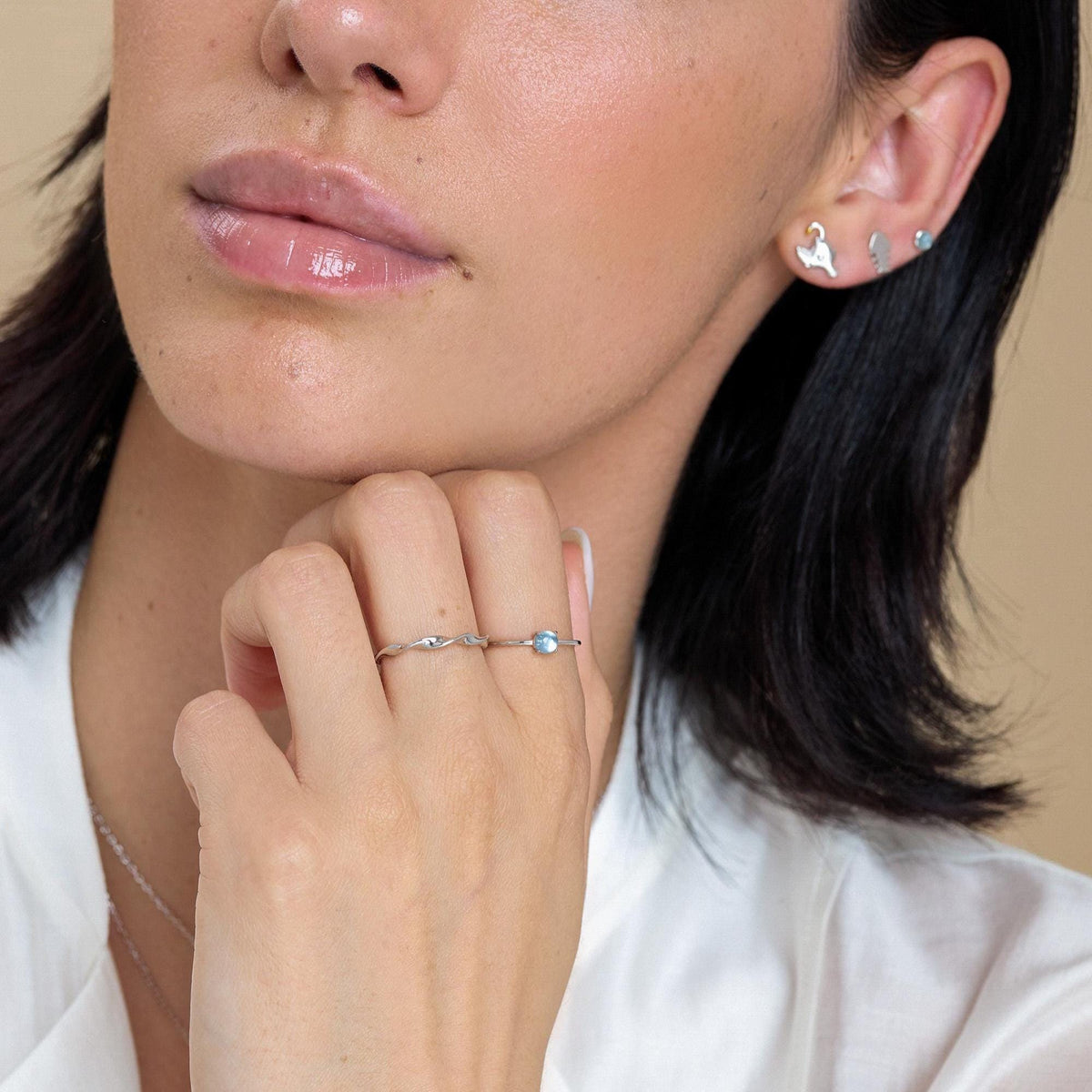 Aquamarine Gemstone Ring