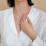 Moonstone Pear Droplet Soft Chain Ring