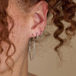 Skinny 40mm Large Hoop Earrings