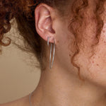 Skinny 40mm Large Hoop Earrings