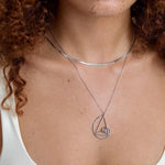 Fibonacci Golden Spiral Pendant Necklace