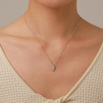 Best Friends Moonstone Astronaut Pendant Necklace