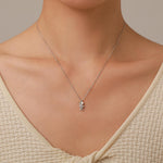 Best Friends Moonstone Astronaut Pendant Necklace