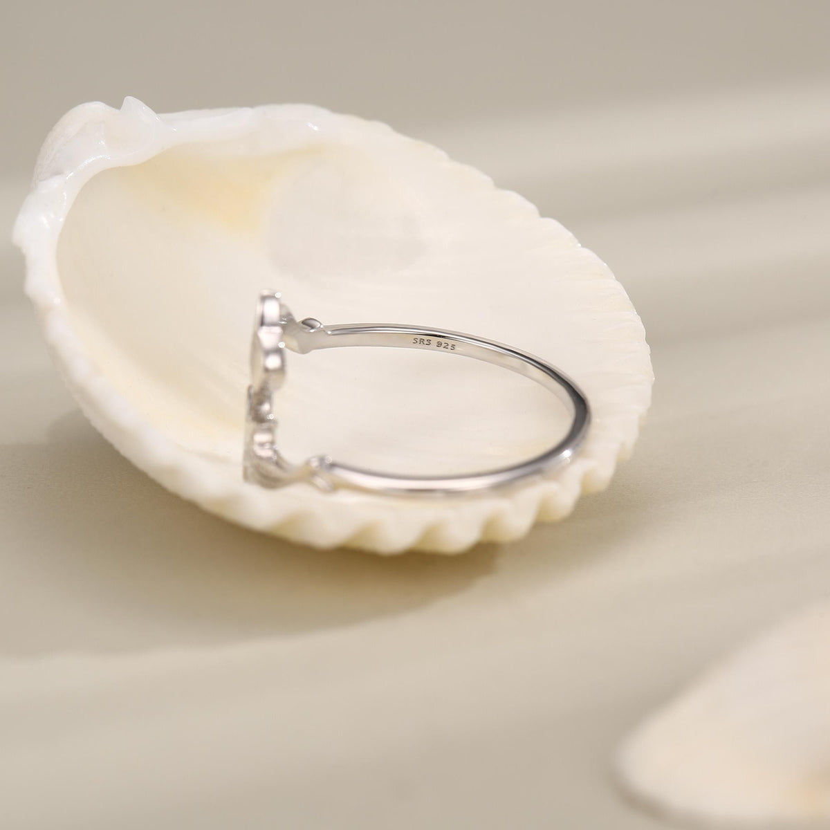 Sterling Silver Whale Shark Adjustable Ring