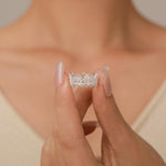 Sterling Silver Filigree Lace Crown Ring