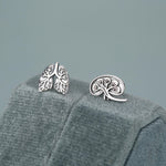 Sterling Silver Lungs and Kidney Mismatched Stud Earrings