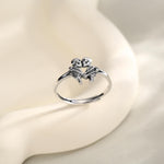 Sterling Silver Hugging Skeleton Ring