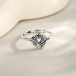 Sterling Silver Hugging Skeleton Ring