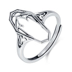 Sterling Silver Gothic Coffin Ring