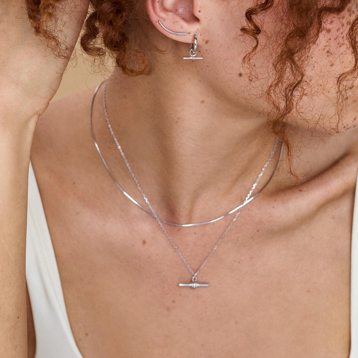 Plain Snake Chain Choker Necklace