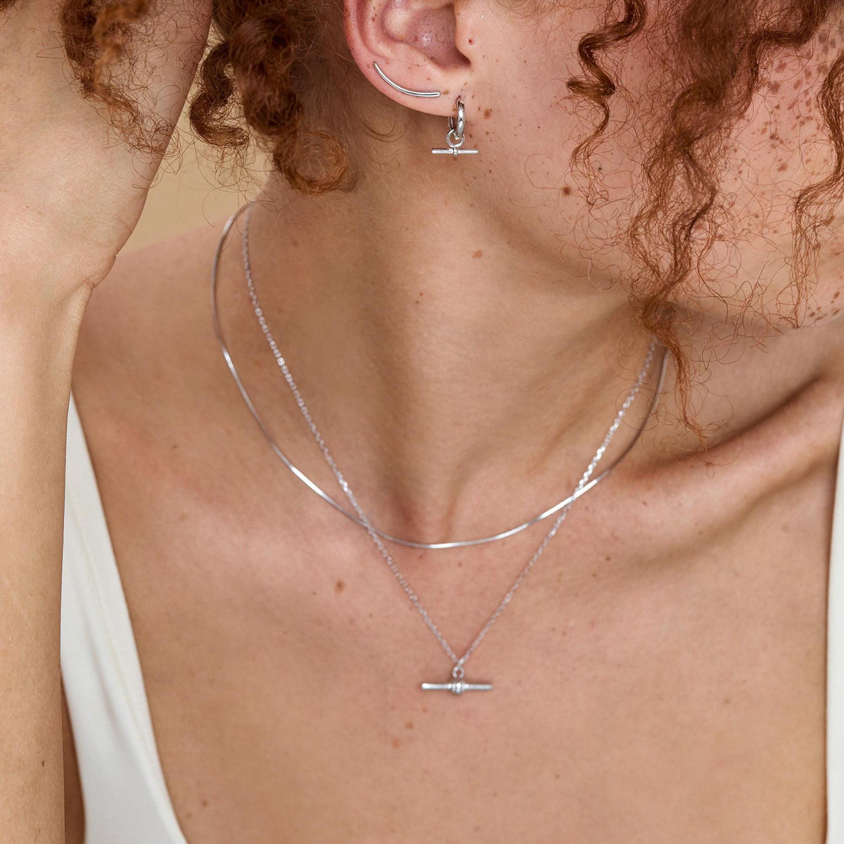 Plain Snake Chain Choker Necklace
