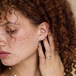 Geometric Circle Hoop Earrings in Sterling Silver -Small to Large - Minimalist and Dainty Jewellery - Modern and Contemporary Design