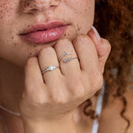 Freshwater Pearl CZ Gemstone Ring