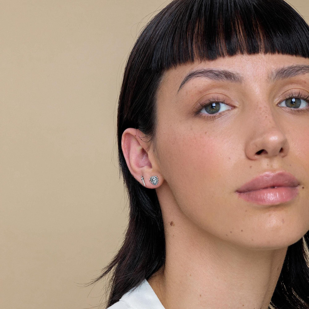 Medusa Head Stud Earrings