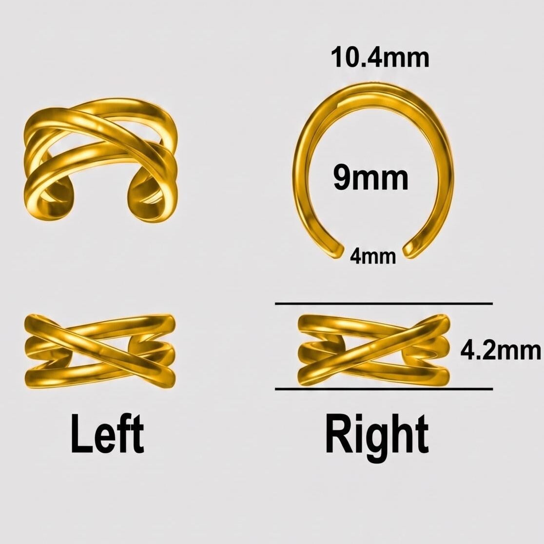 Criss Cross Ear Cuffs