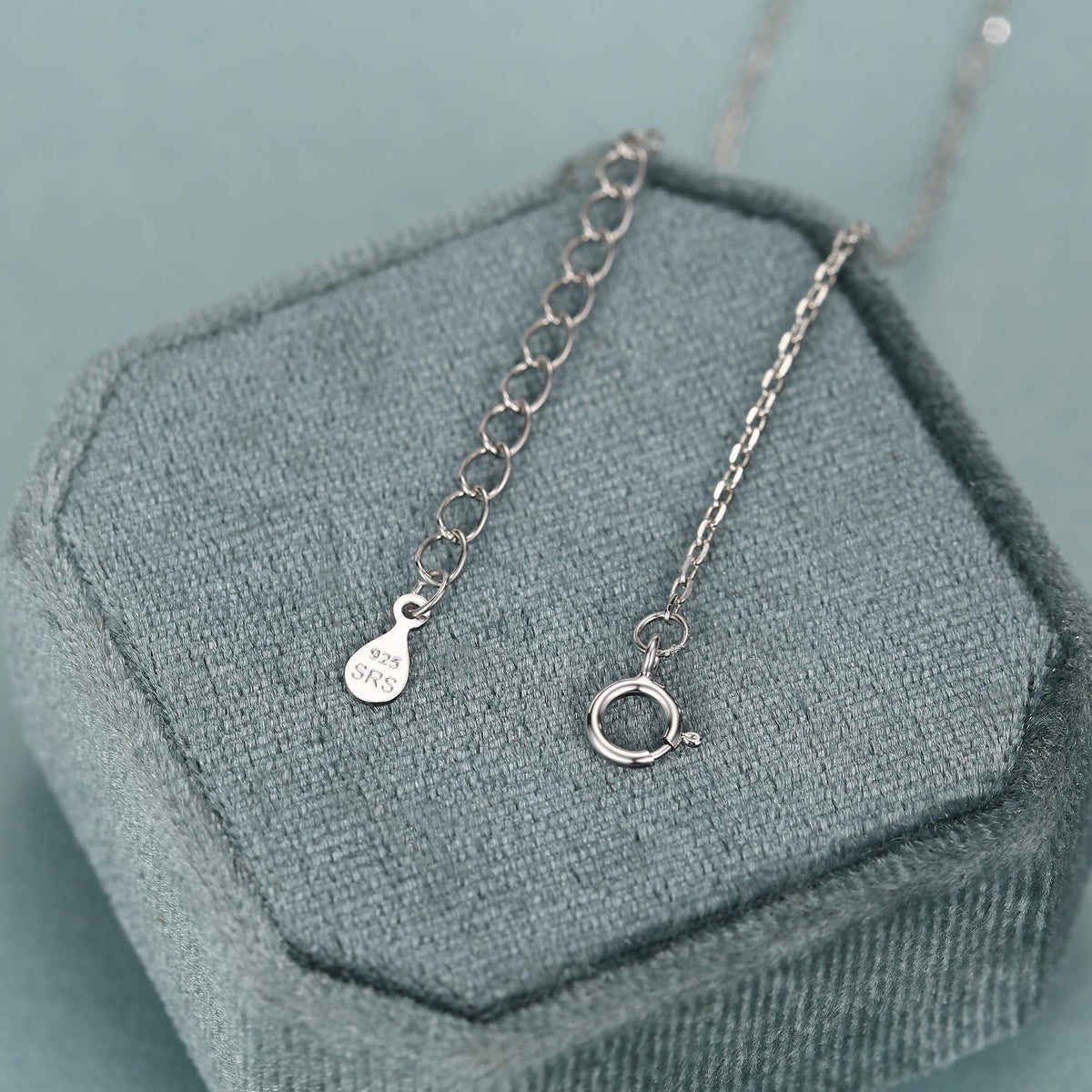 Astronaut Holding Moon Moonstone Pendant Necklace