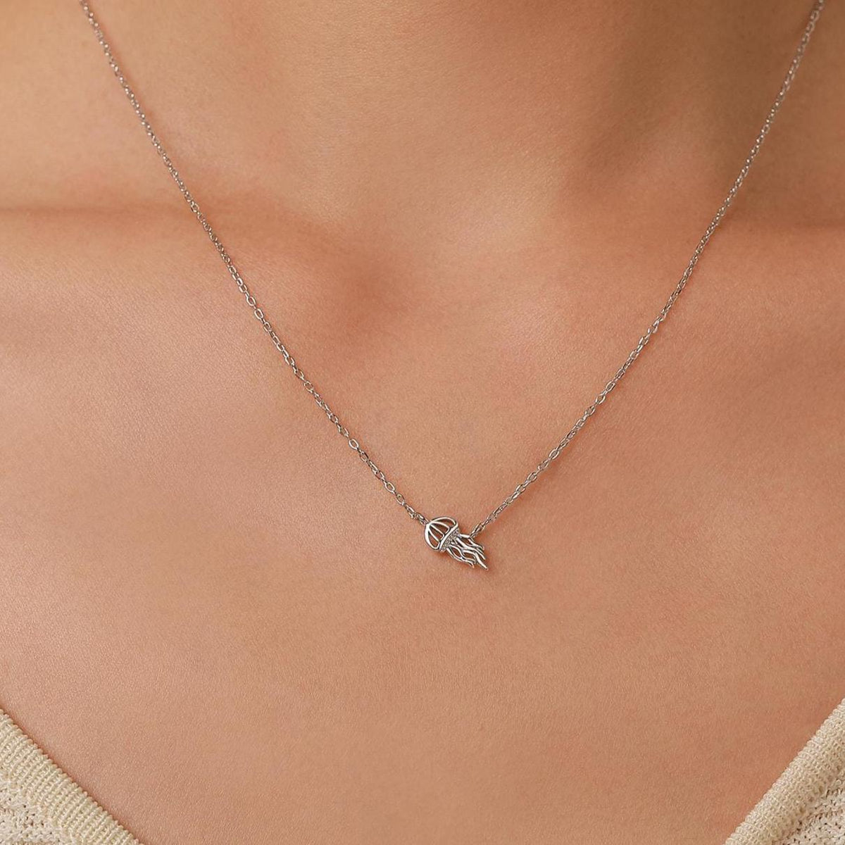 Jellyfish Pendant Necklace