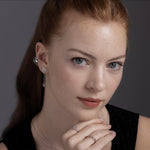 Dangling Spider Web and Spider Stud Earrings