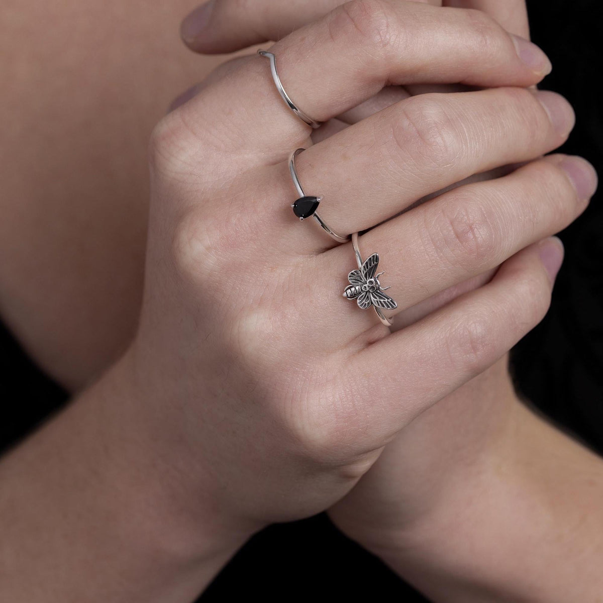 Death’s-Head Hawk Moth Motif Ring