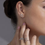 Mismatched Viking Axe Stud Earrings