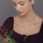 Two-Tone Sword Pendant Necklace