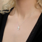 Calla Lily Pearl Pendant Necklace