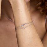 Double Layer Starburst & Constellation Charm Bracelet