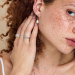 Skinny Heart Infinity Stacking Ring